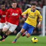 Wayne Rooney vs Mesut Ozil playing football, one of the most popular sports in 2021