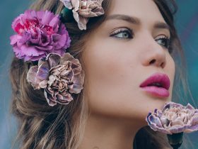 A girl in her spring look