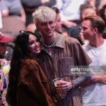 JACKSONVILLE, FL - APRIL 24: Megan Fox and boyfriend Machine Gun Kelly attend UFC 261 at VyStar Veterans Memorial Arena on April 24, 2021 in Jacksonville, Florida. (Photo by Alex Menendez/Getty Images)