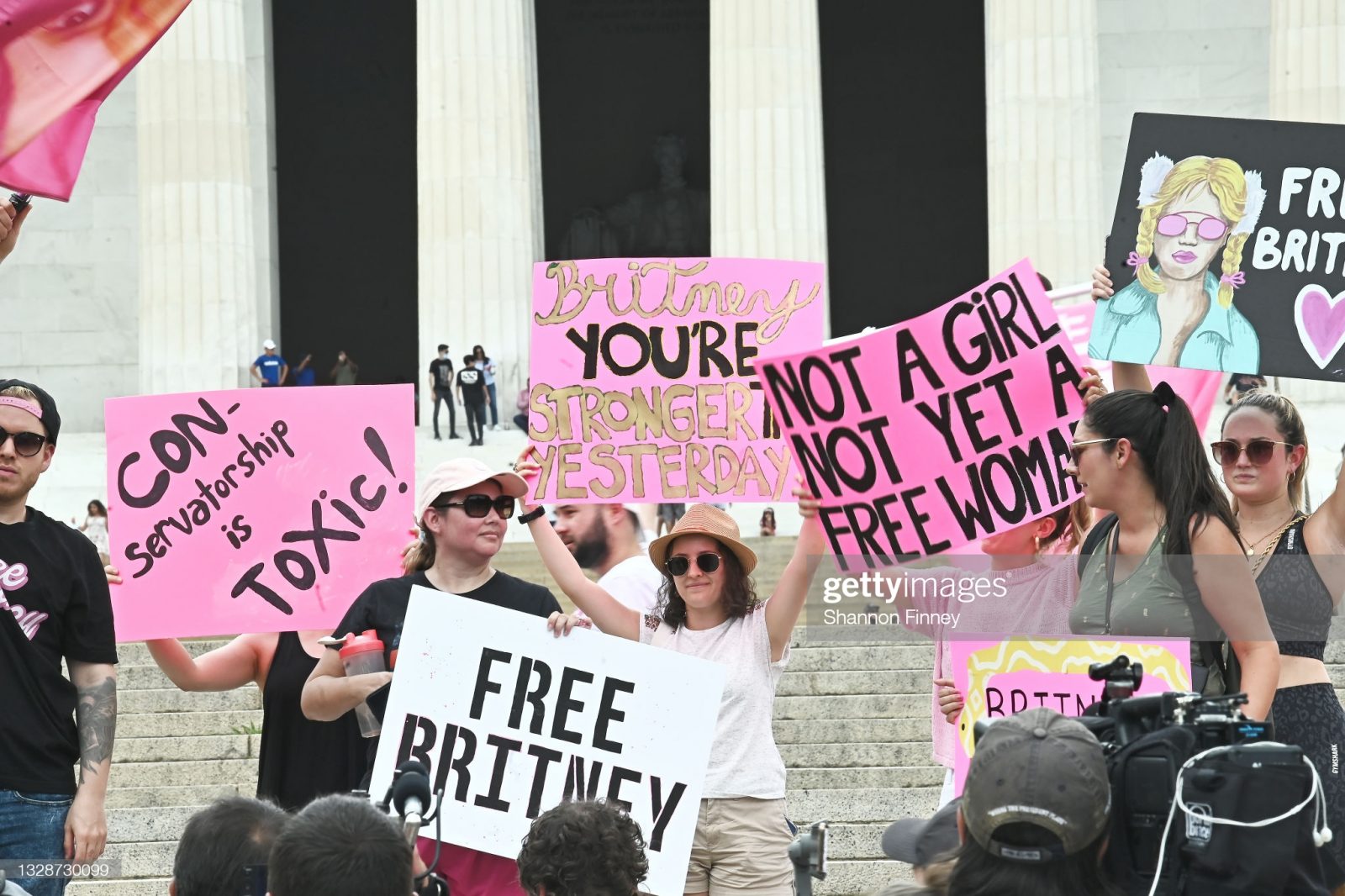 free britney movement protest on 14 july 2021
