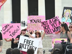 free britney movement protest on 14 july 2021