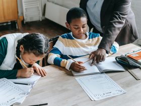 children giving IQ tests